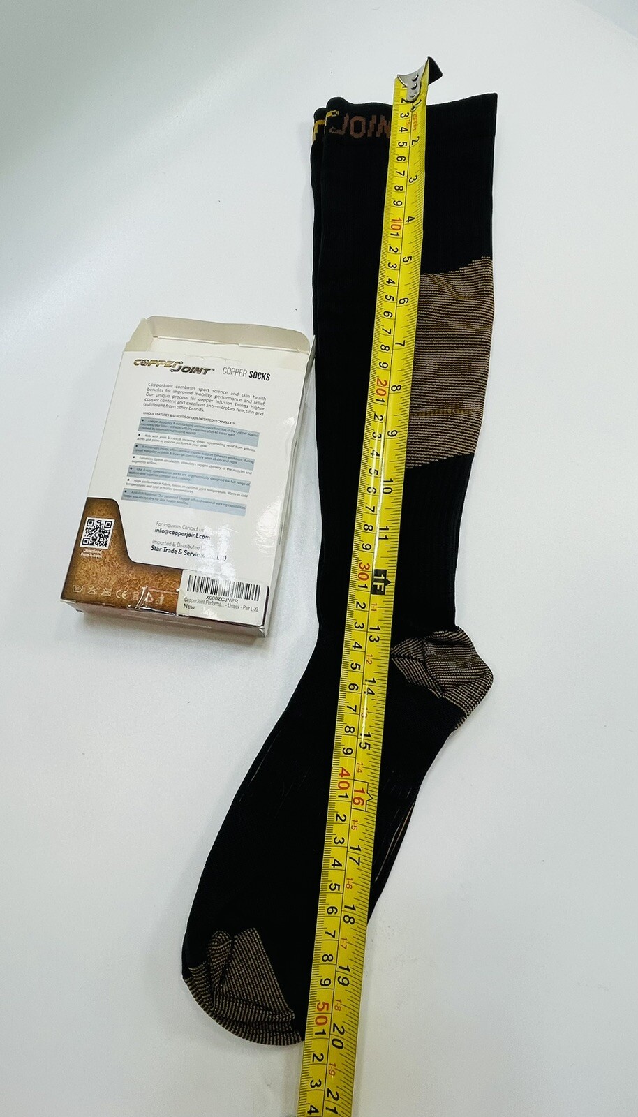 Copper Joint Copper L XL Compression Socks Women & Men Copper Infused Nylon NEW