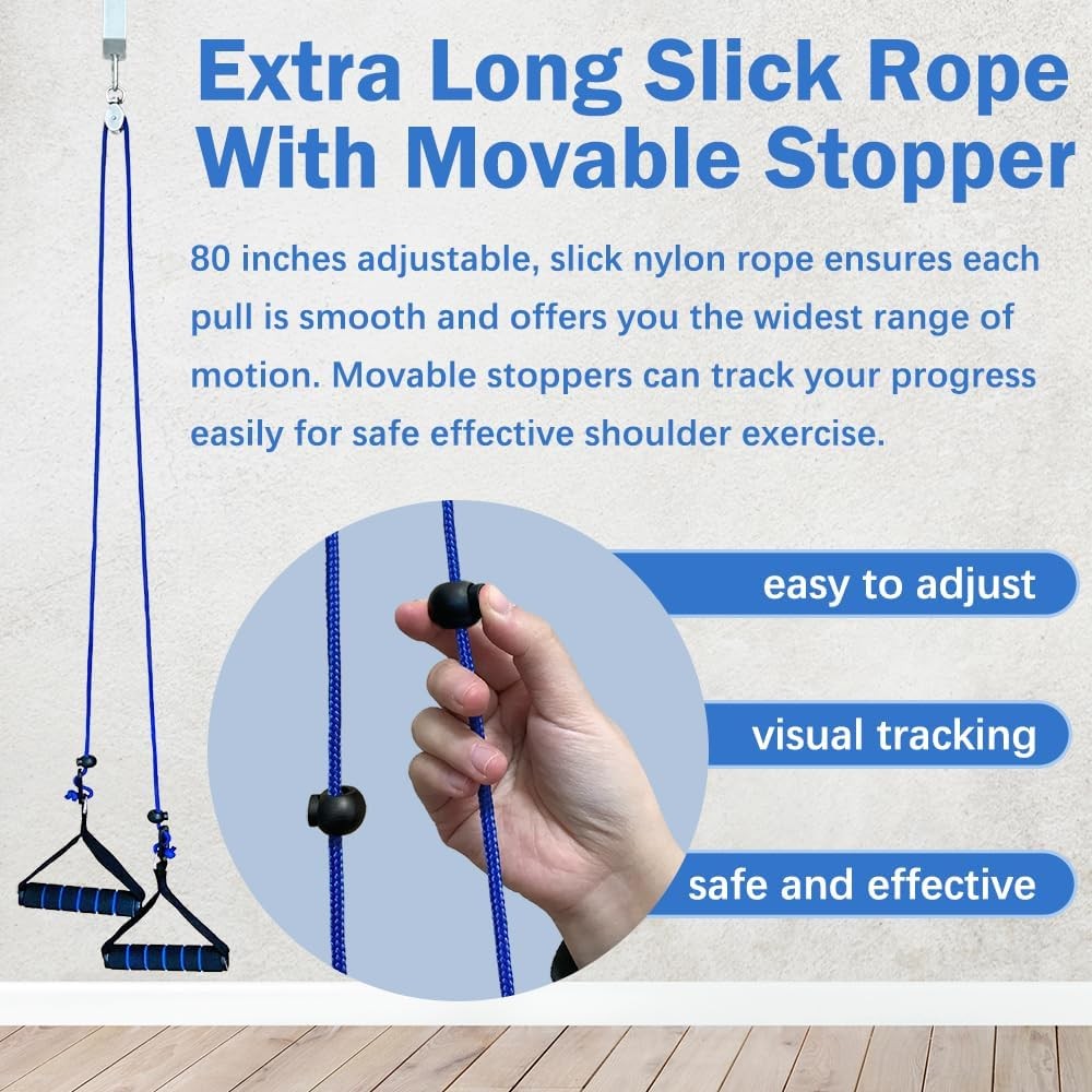 Shoulder Pulley for Physical Therapy, Pulleys for Shoulder Rehab Over Door, Shou