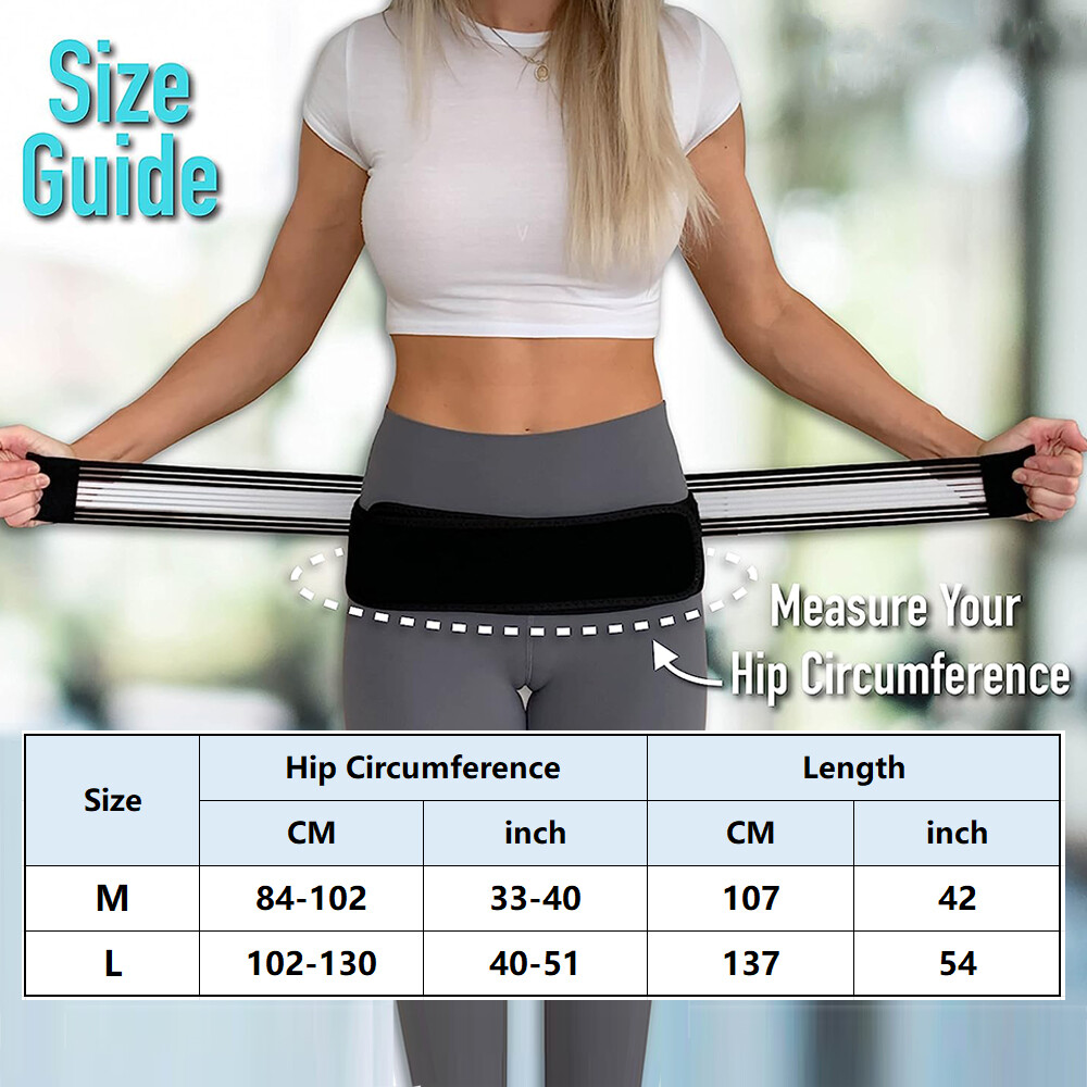 Sacroiliac SI Joint Hip Belt Lower Back Lumbar Support Brace Unisex Pain Relief