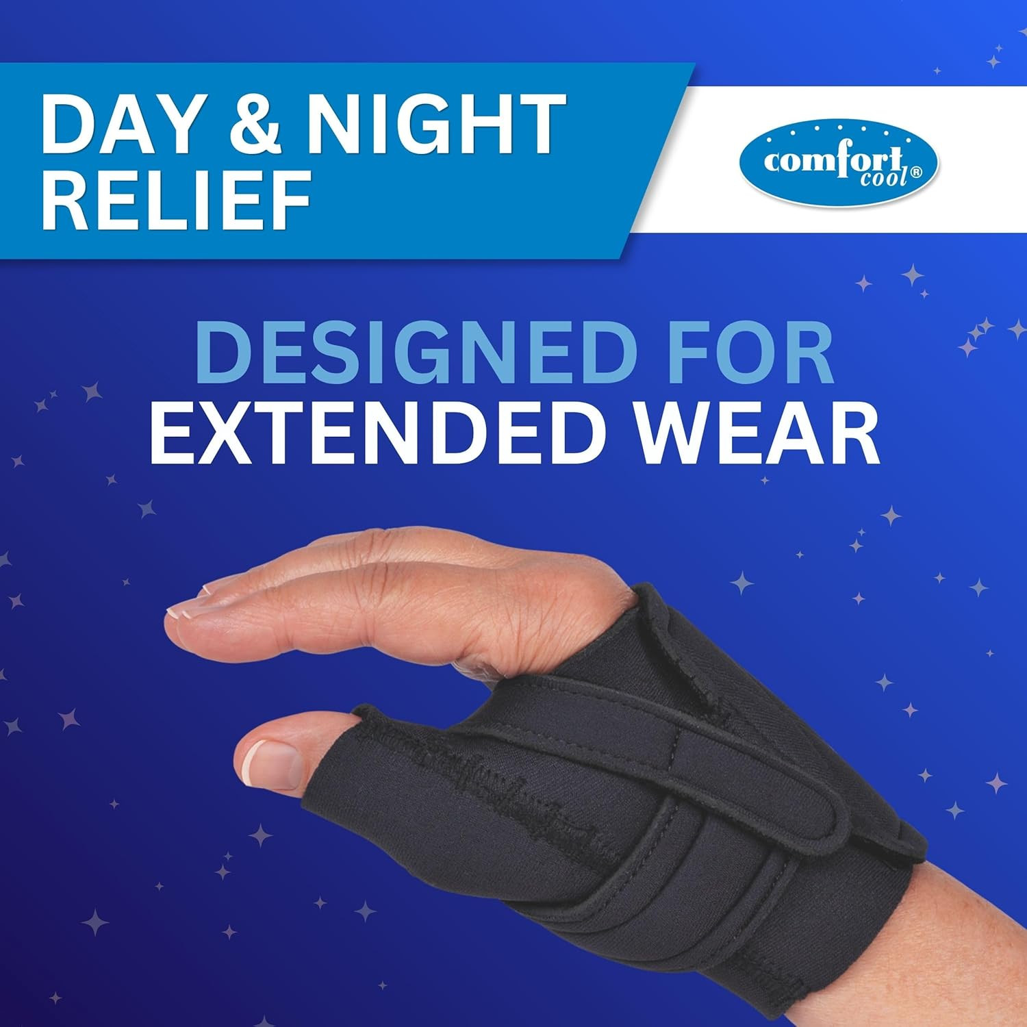 CMC Thumb Brace – Black, Left Hand, Medium plus | NC79558 | Breathable Restricti