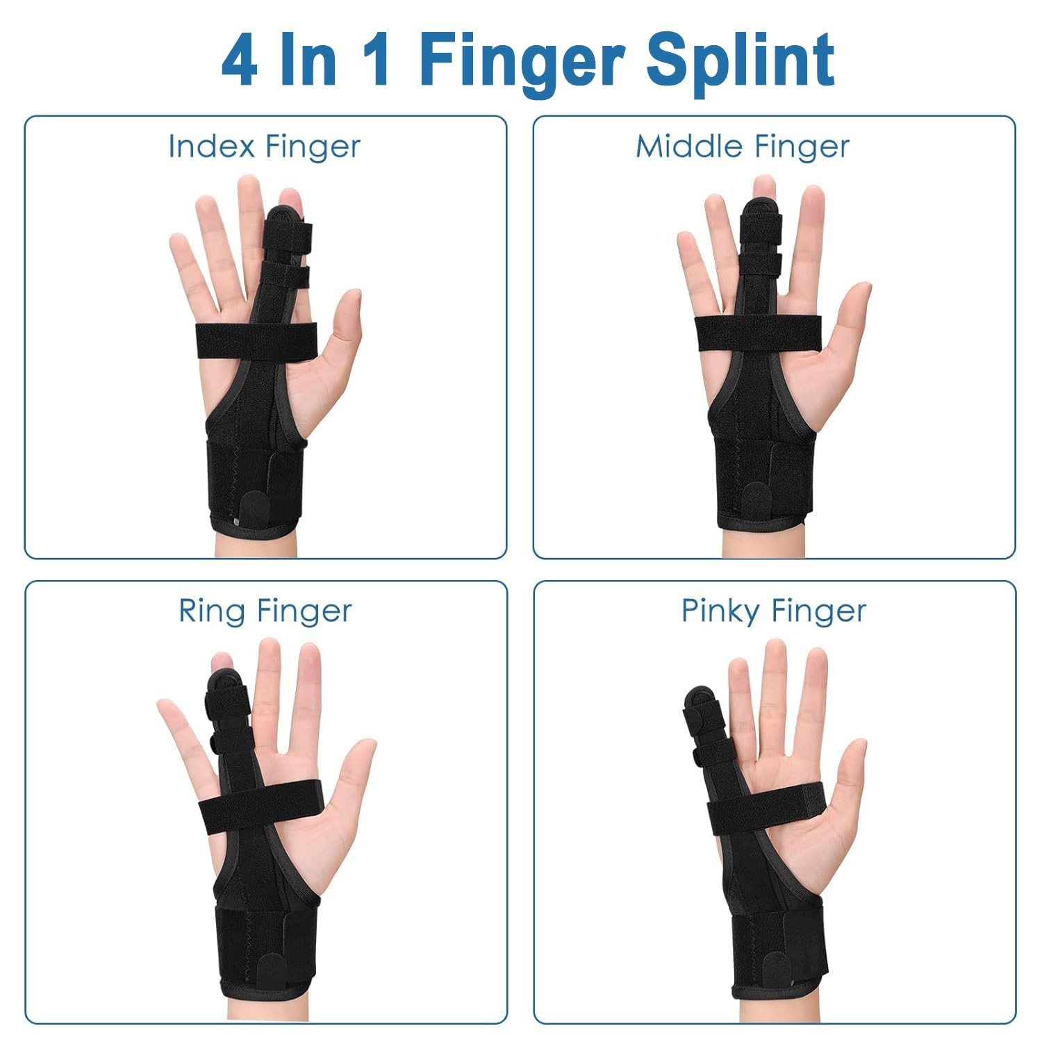 Full Trigger Finger Splint – Hand and Wrist Brace Support for Sprains, Pain Reli