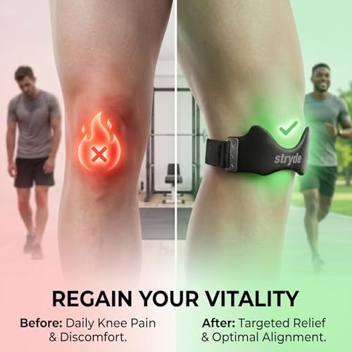 Stryde Precision Knee Strap – Premium Stryde Knee Strap with Silicone Lock-Po…