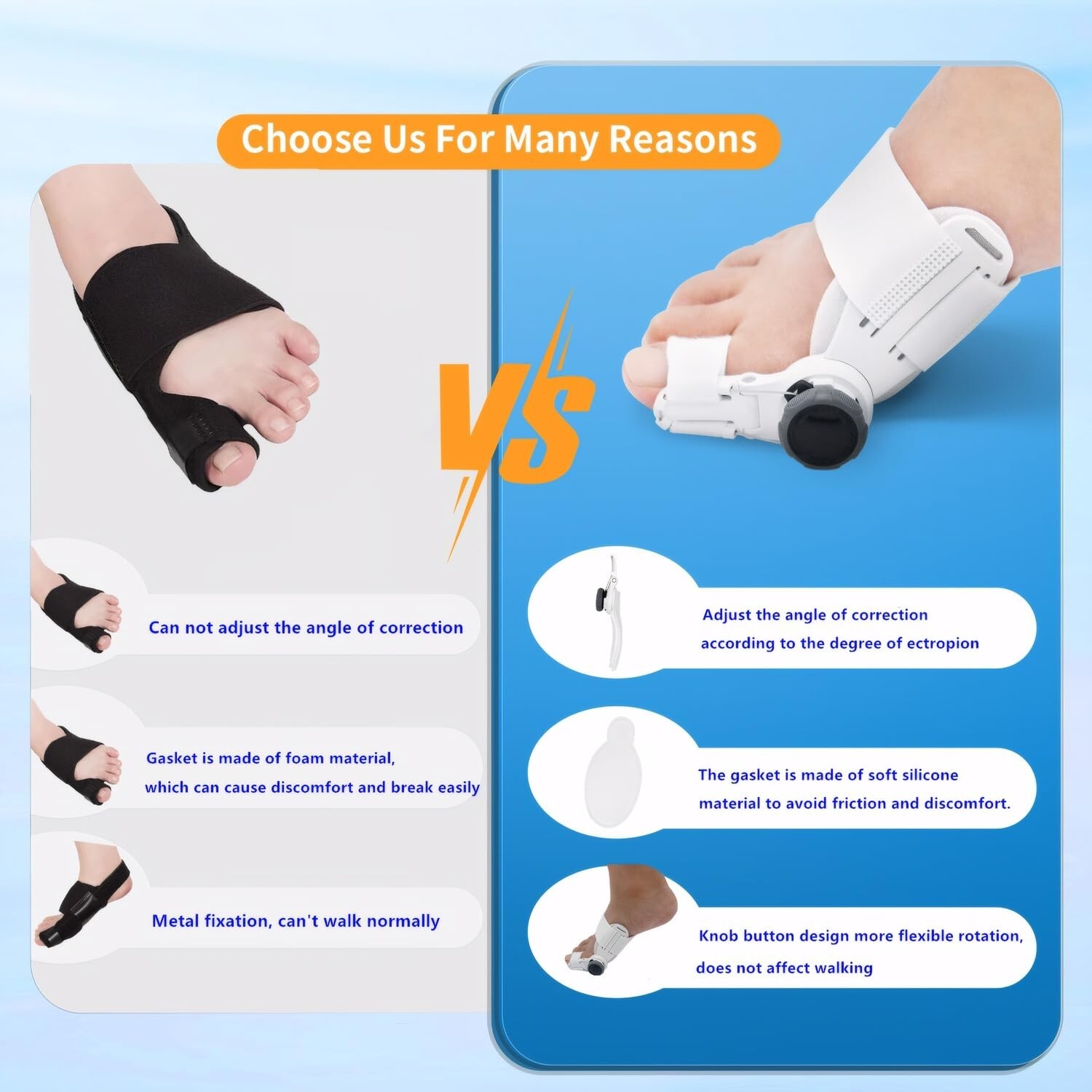 Bunion Corrector for Women & Men Adjustable Bunion Splint Boa Style Adjustment