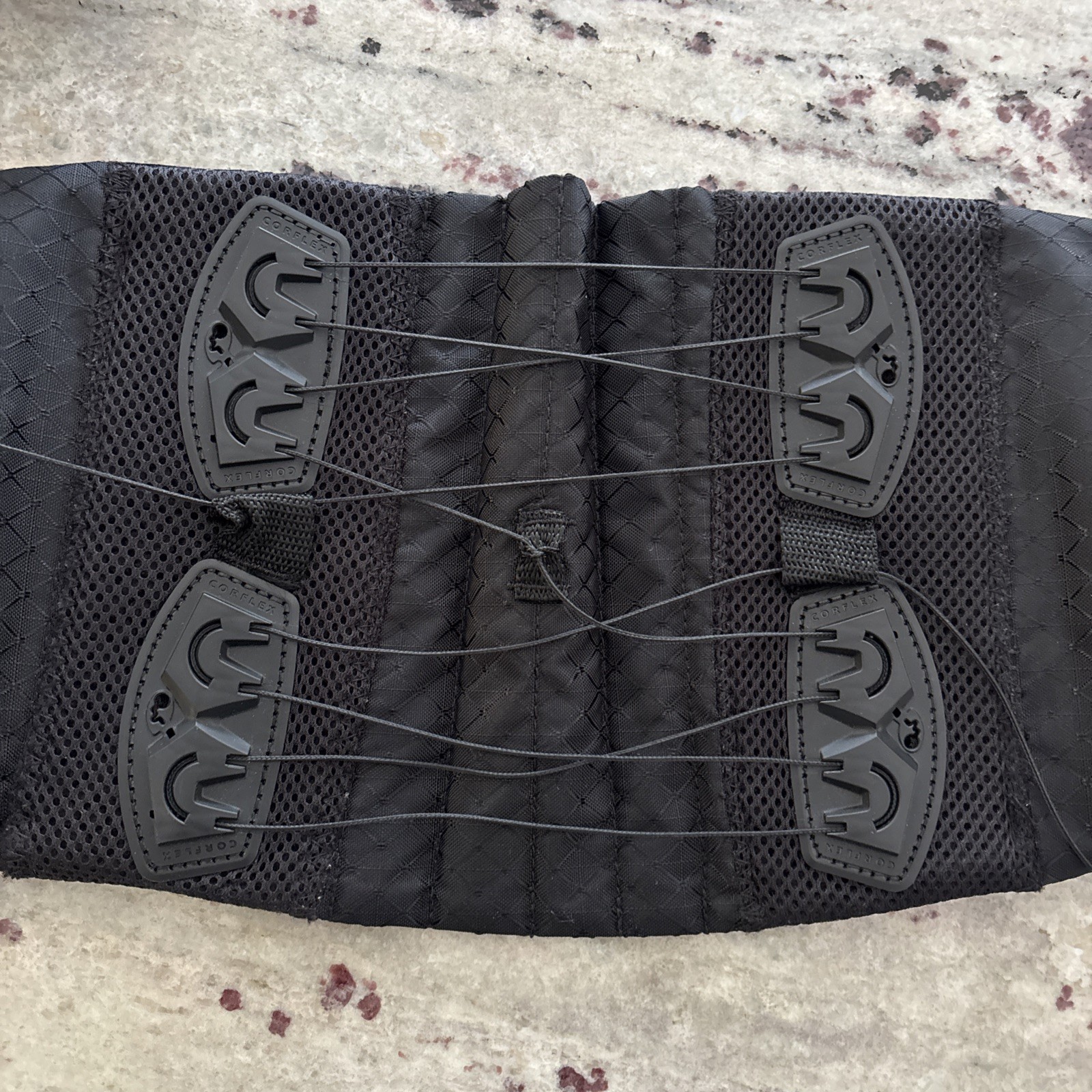 Corflex Lace Up Lumbar Orthosis Align Back Brace Support Black Universal Fit