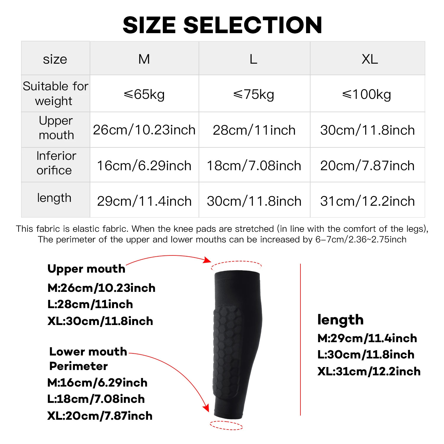 1Pcs Football Shin Guard Socks Sleeves with Foam,Calf Compression Sleeve Honeyco