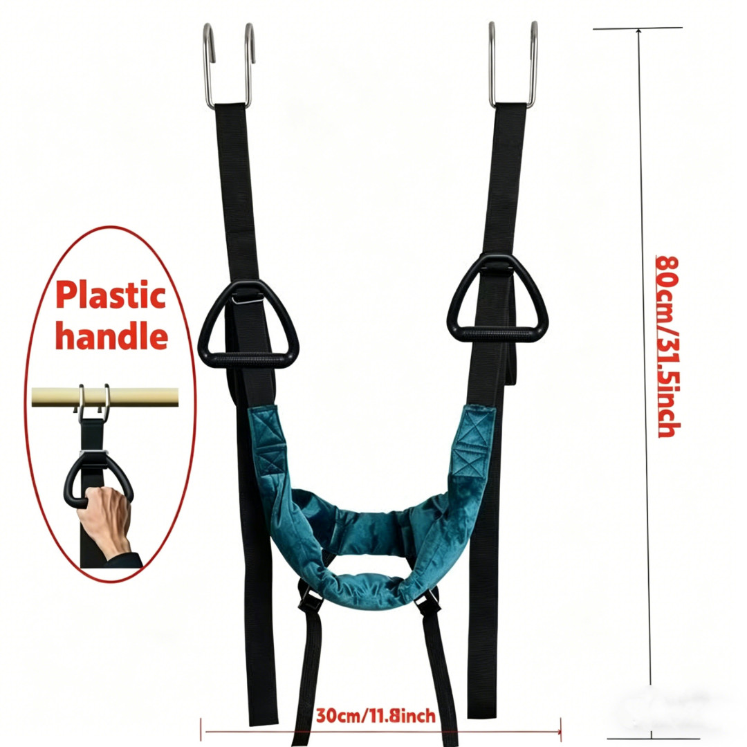 Hanging Neck Stretcher Cervical Traction Device Head Brace Support Pain Relief
