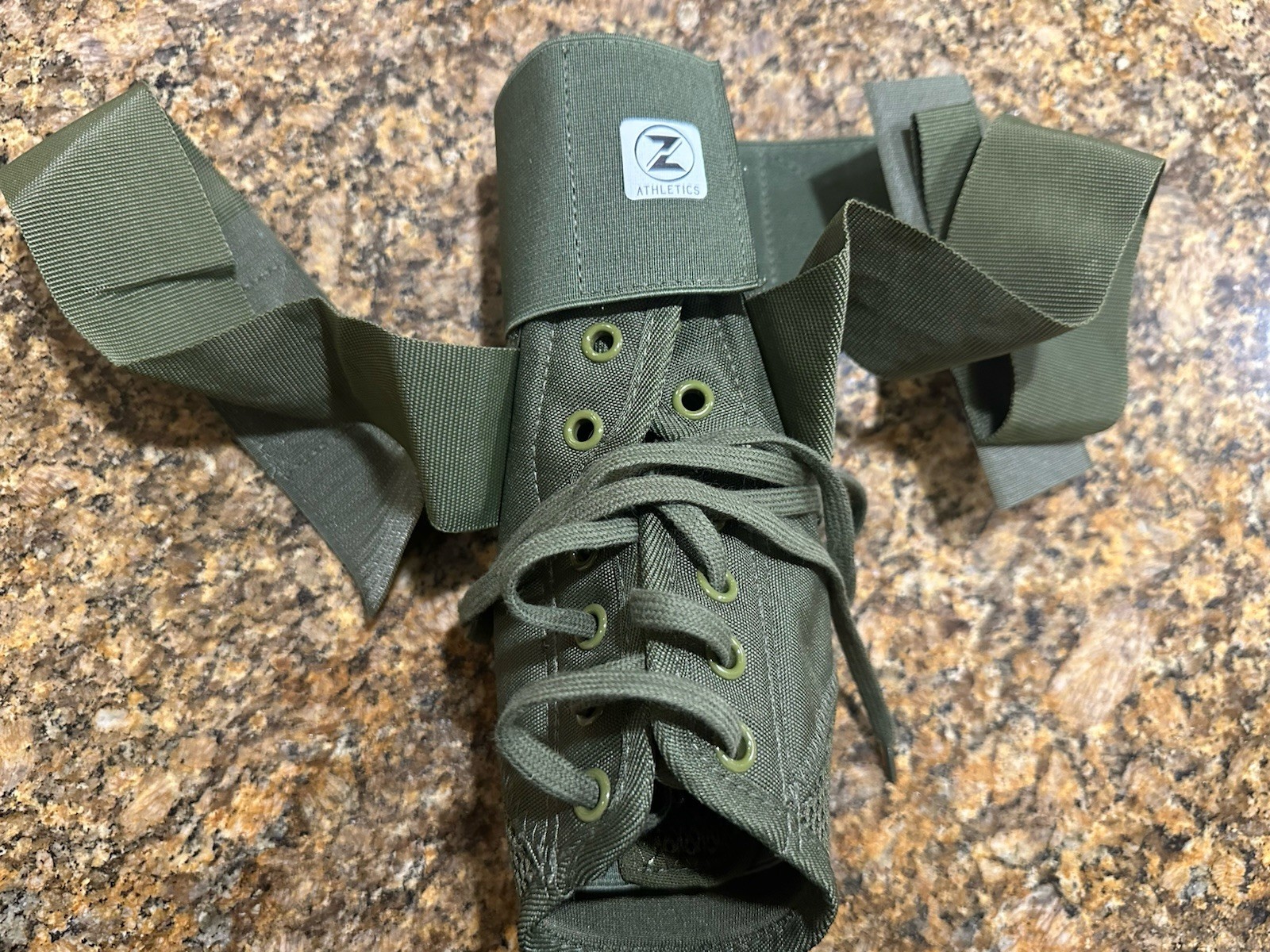 Zenith Ankle Brace Lace Up Large Green Z Athletics