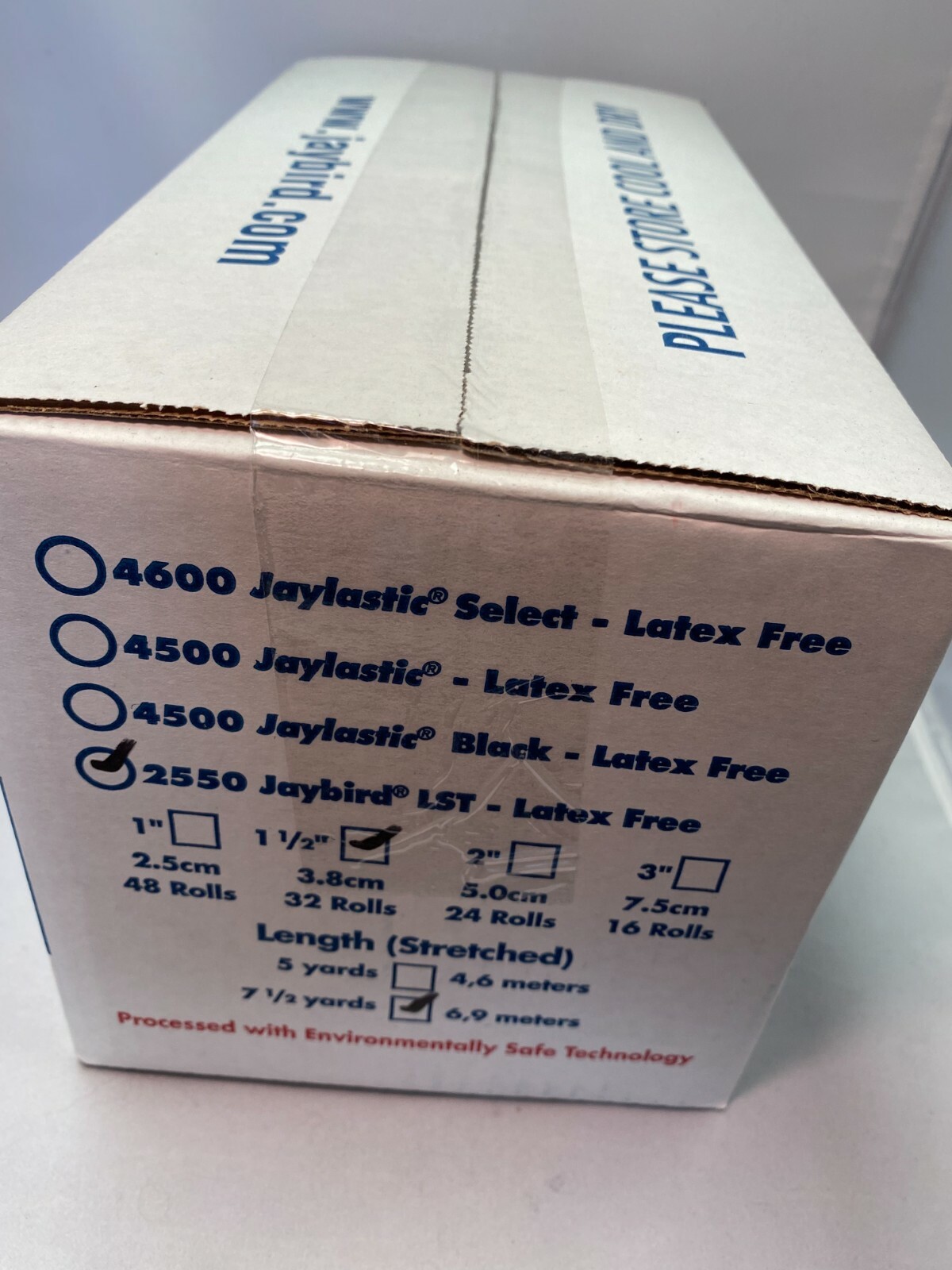 Jaybird & Mais LST #2550 Latex Free Athletic Tape 1.5″ x 7.5yds – Case-32 rolls