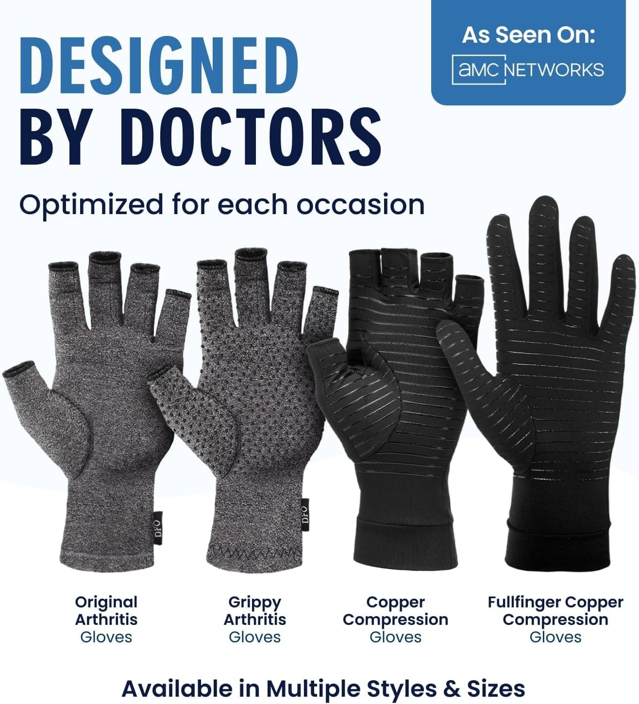 Open Finger Compression Hand Gloves for Arthritis & Extra Warmth
