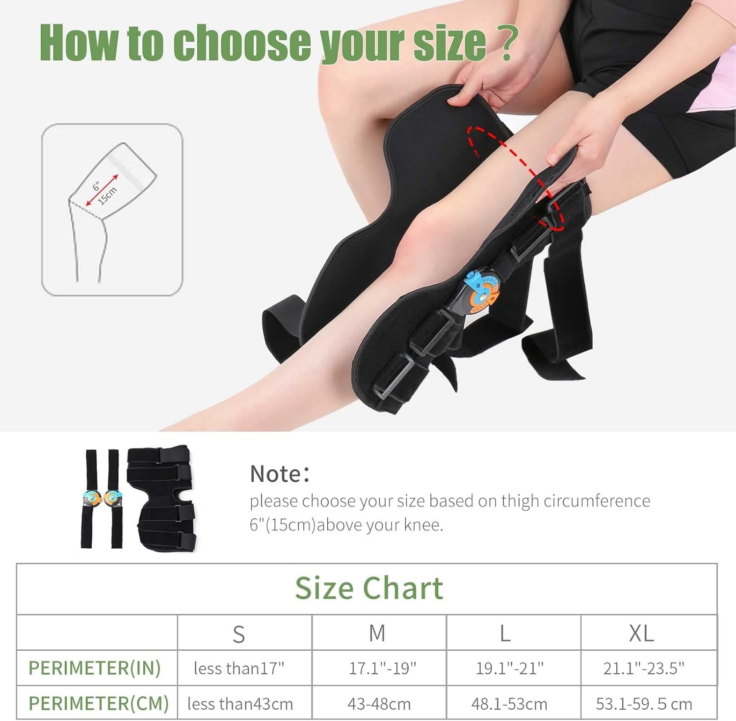 Hinged Knee Brace with Side Stabilizers ROM Support Adjustable S