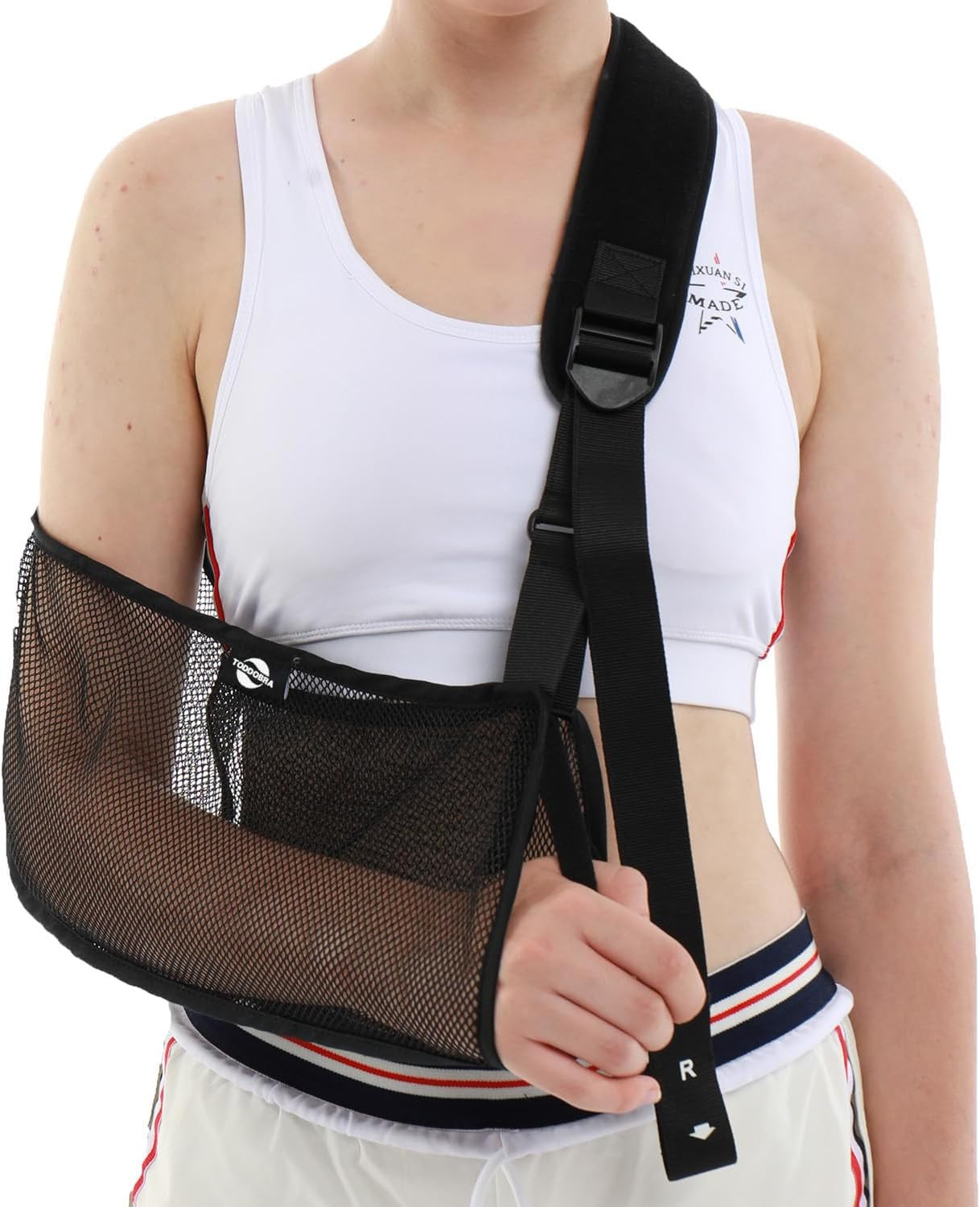 Mesh Arm Shoulder Sling – Medical Immobilizer for Shower Adjustable Torn Rotator