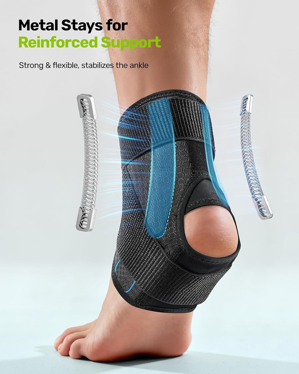 Quick Lace-Up Ankle Stabilizer – Breathable, Adjustable & Slim Fit for Sports, M
