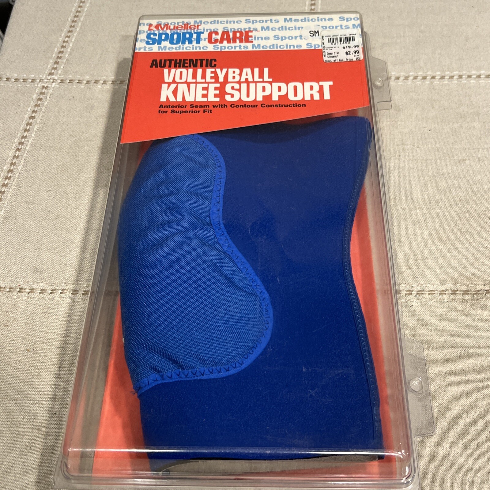Vintage Mueller Sport Care Volleyball Knee Support Brace New In Package Sz Small