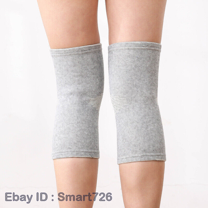 1Pair Knee Support Bamboo Compression Sleeve Arthritis Pain Relief Joint Support