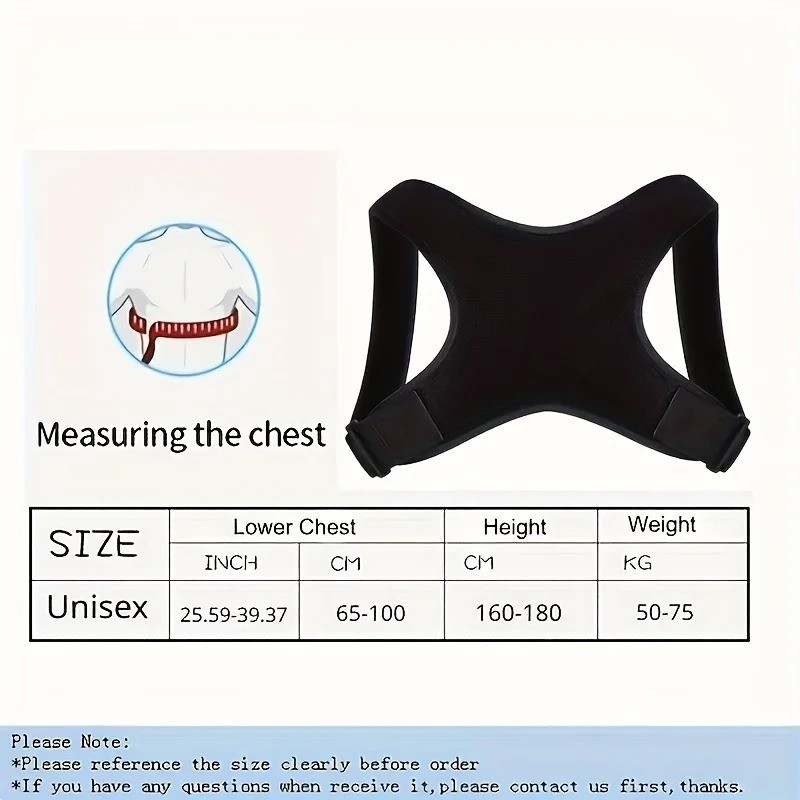 Back Posture Corrector Shoulder Straight Support Brace Belt Therapy Men Women