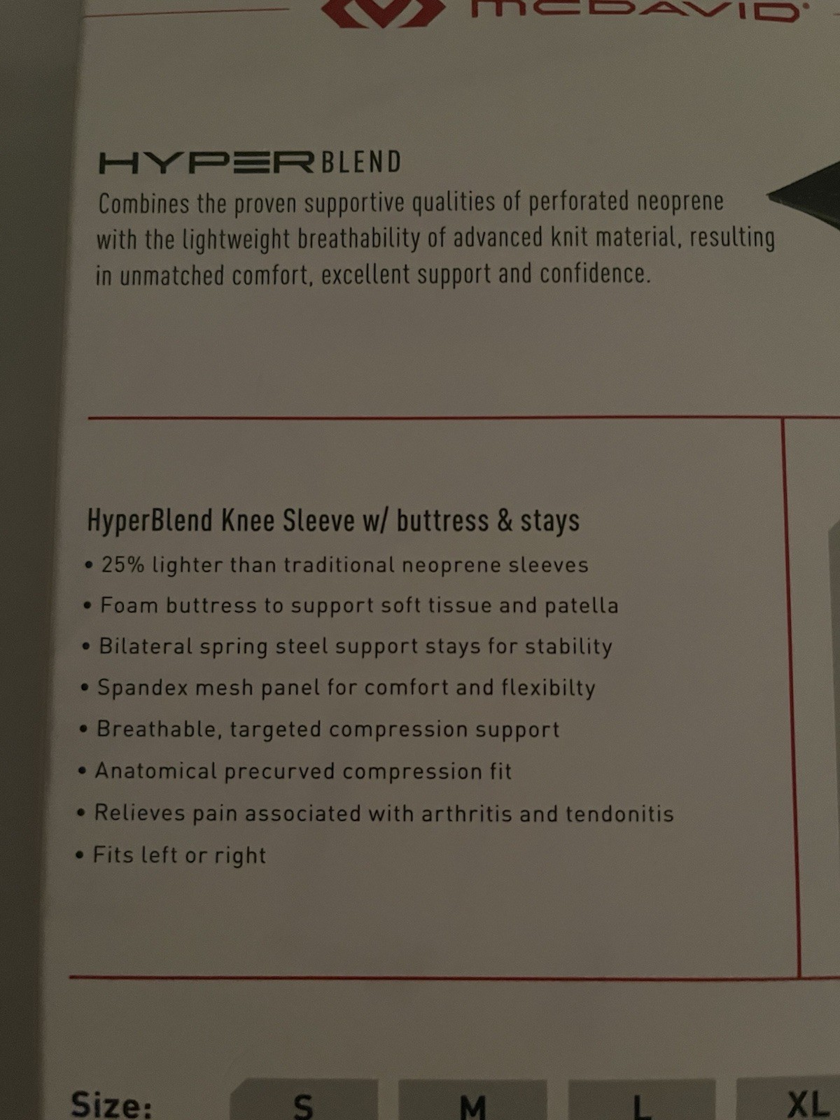 Mcdavid knee Brace With Buttress and Stays Advance Support Level 2 LARGE