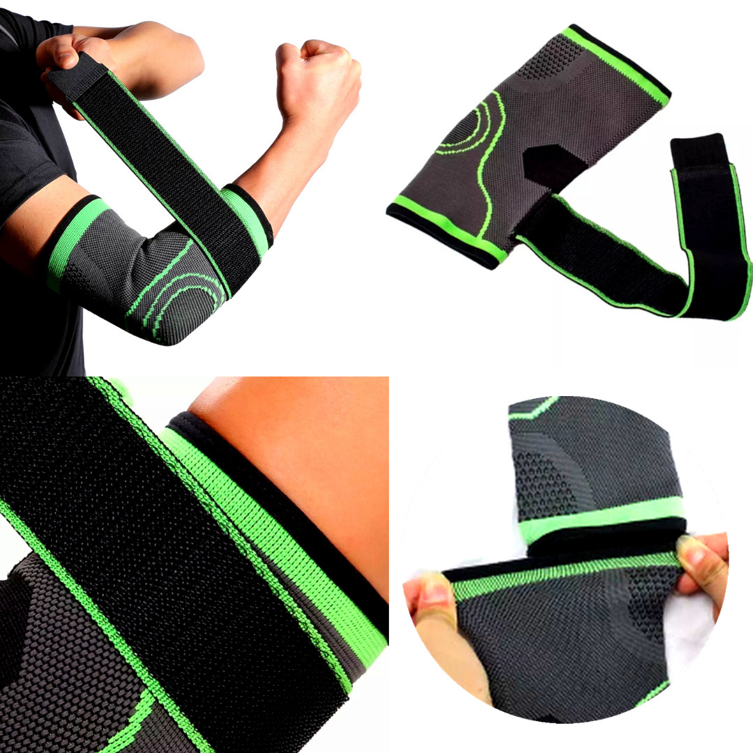 2Pcs Coderas de Compresion para Deportes Elbow Support Protector Brace Sleeve Me