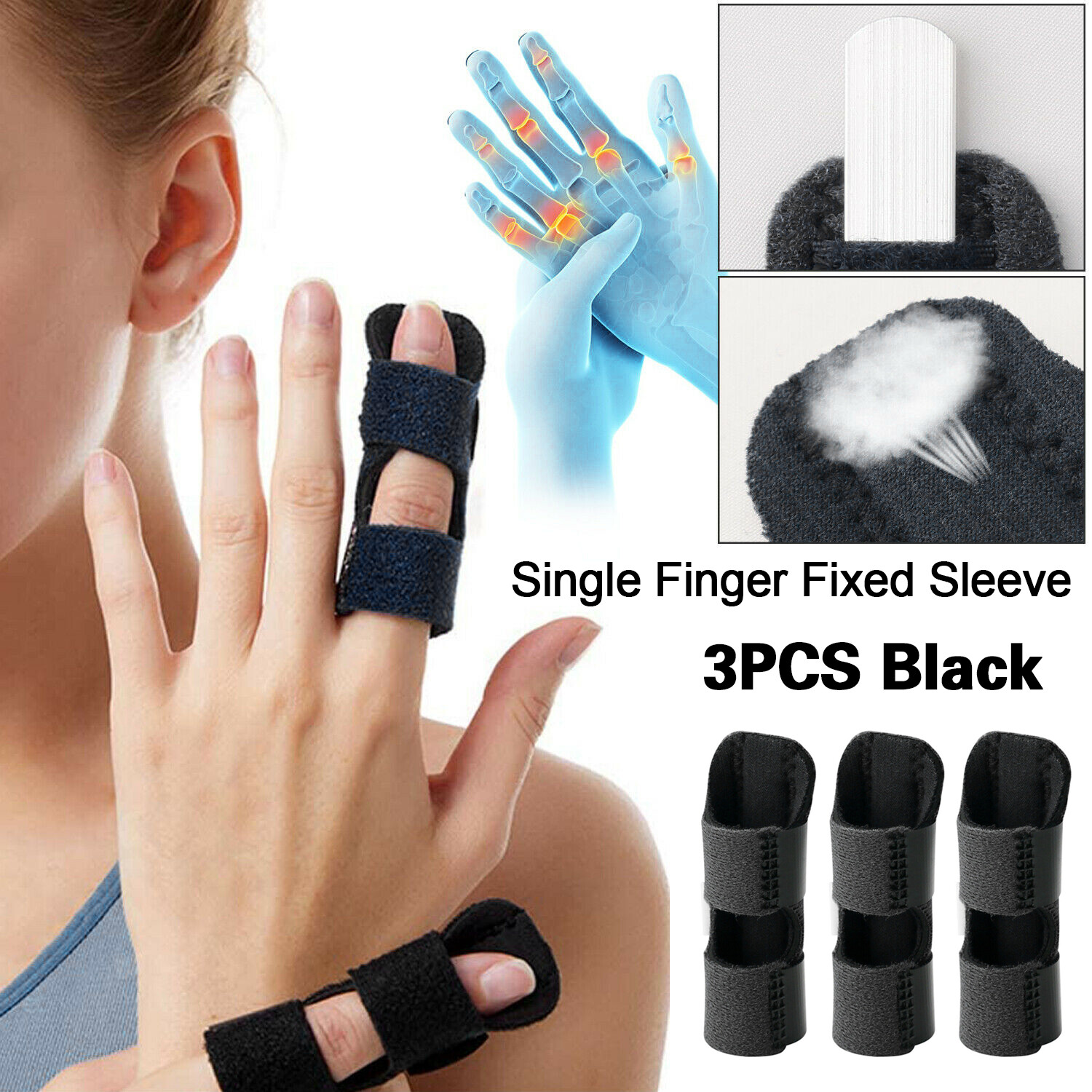 Adjustable Trigger Finger Splint Support Brace Fracture Recovery Fix Relief Pain