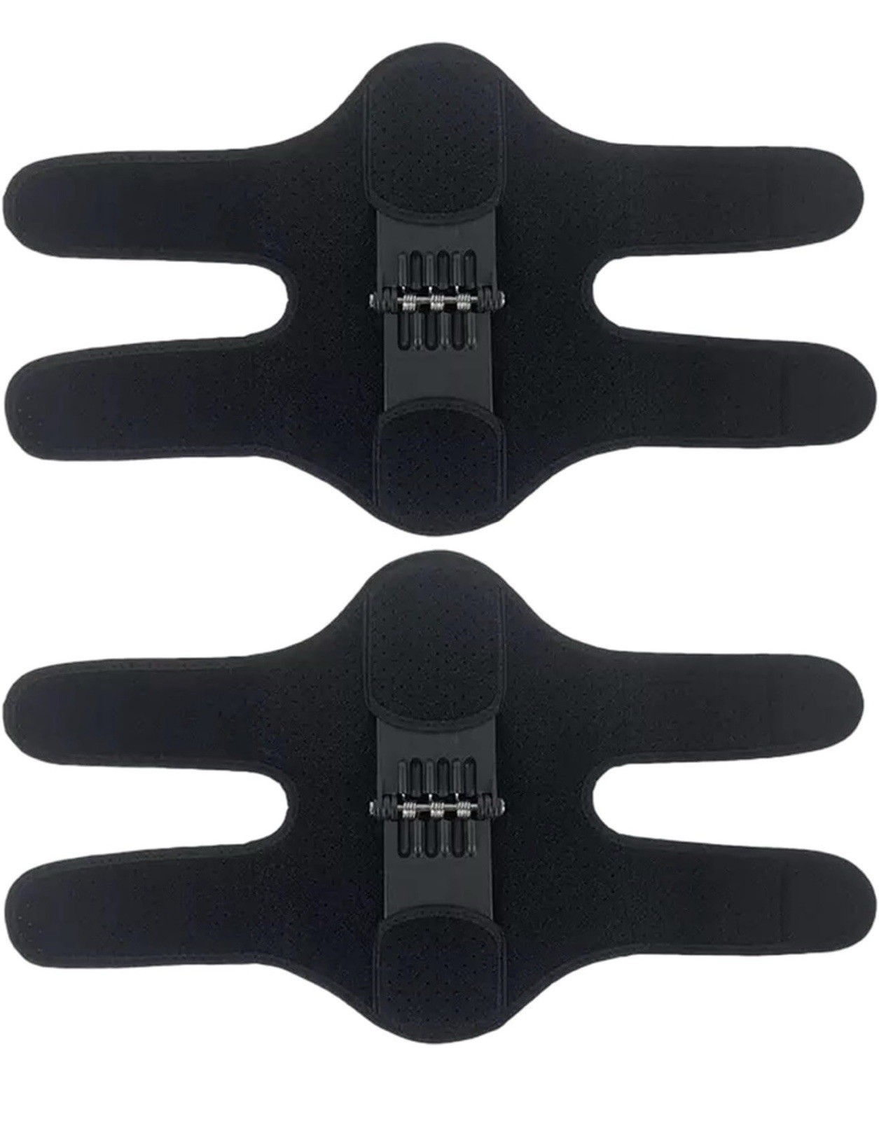 2 Pack Knee Brace Spring Loaded Stabilizer Black