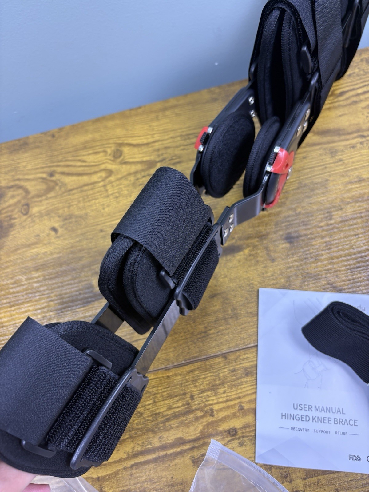 Focubody Hinged Knee Brace Adult Medium Postoperative Meniscus Recovery Medial