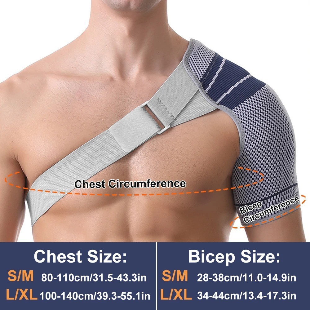 1pcs Shoulder Stability Brace Compression Sleeve for Rotator Cuff Support Injury