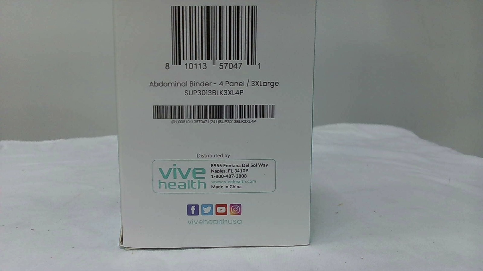 Vive Abdominal Binder–Post Surgery & Postpartum Recovery Hernia (82”