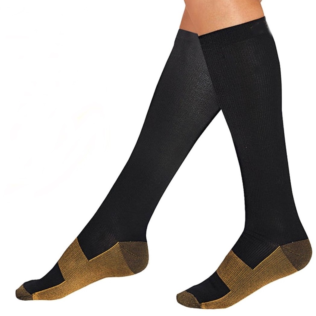 Graduated Compression Copper Sock Sports Medical Recovery Support Stockings Lot