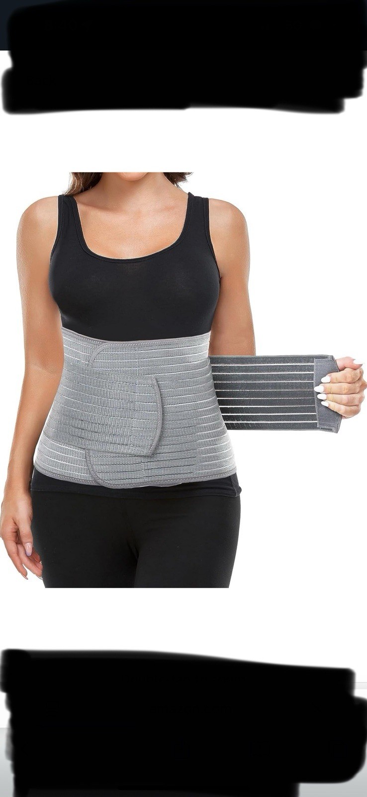 Postpartum Belly Wrap 9.5” Hernia Support Belt