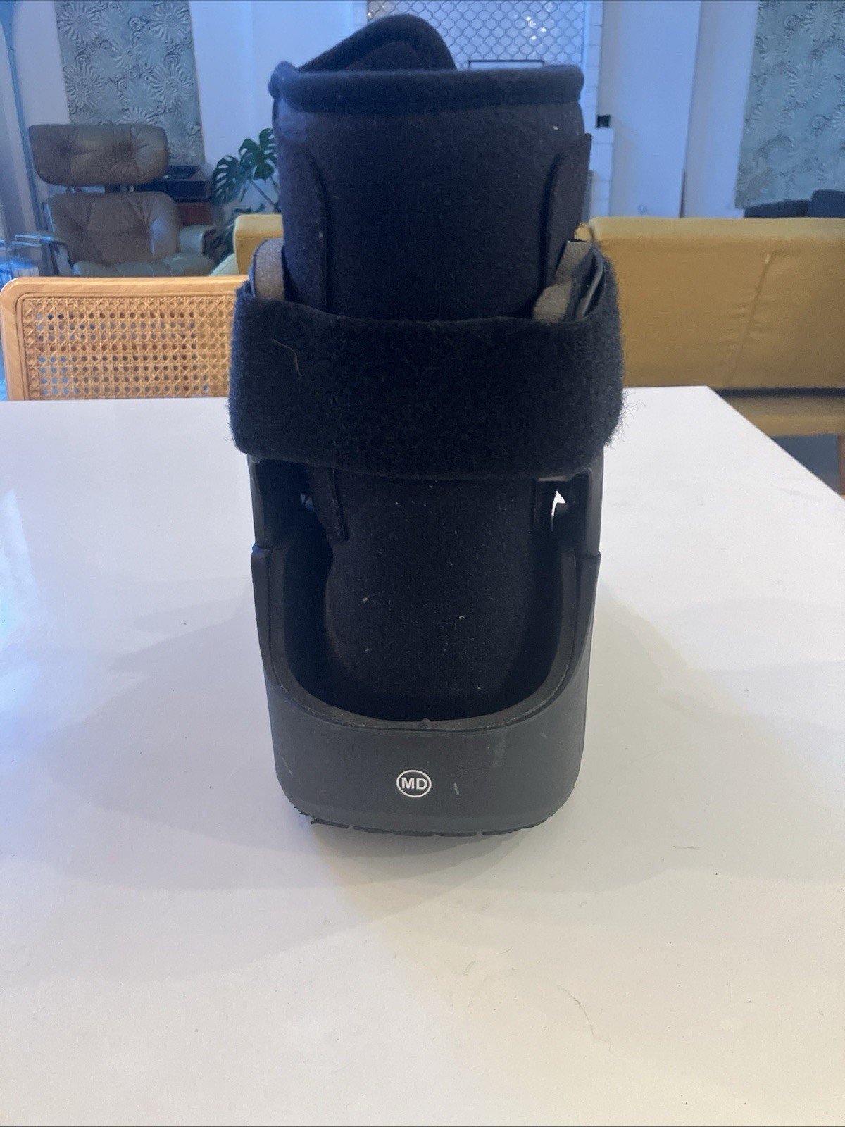 Walking boot and 2x post-op shoes