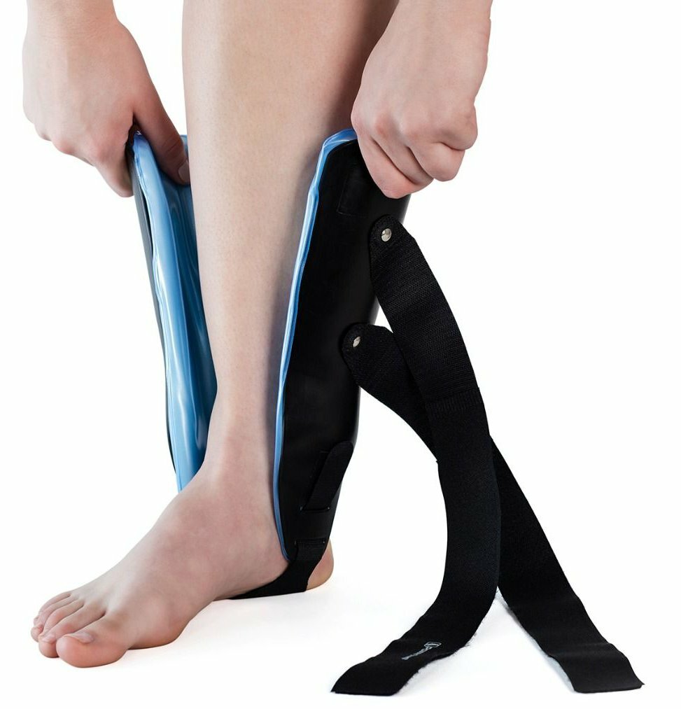 Powerstep Air Stirrup Stability Support Ankle Brace with Air Bladder – Black