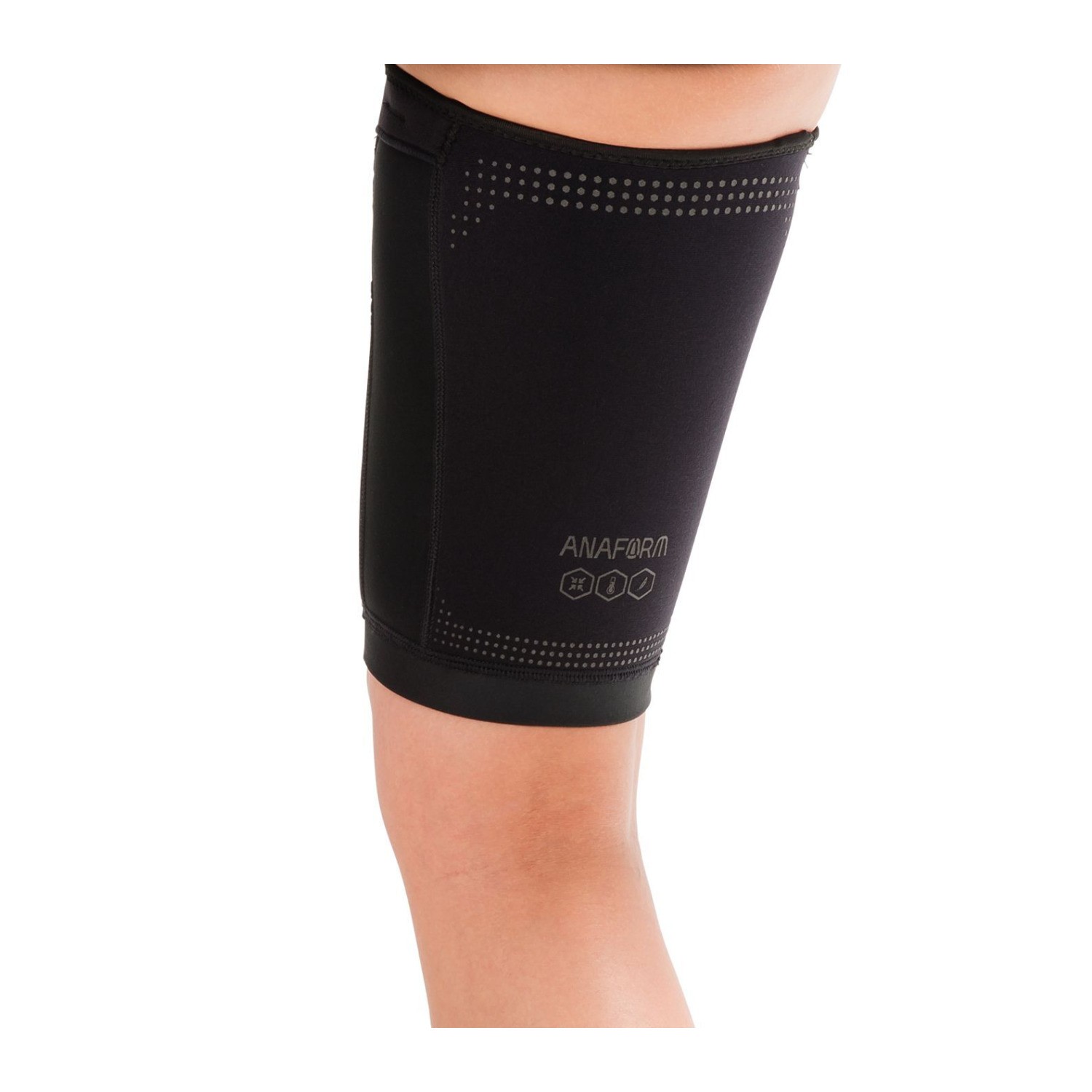 Donjoy Performance Anaform Compression Thigh Sleeve (Black, M)