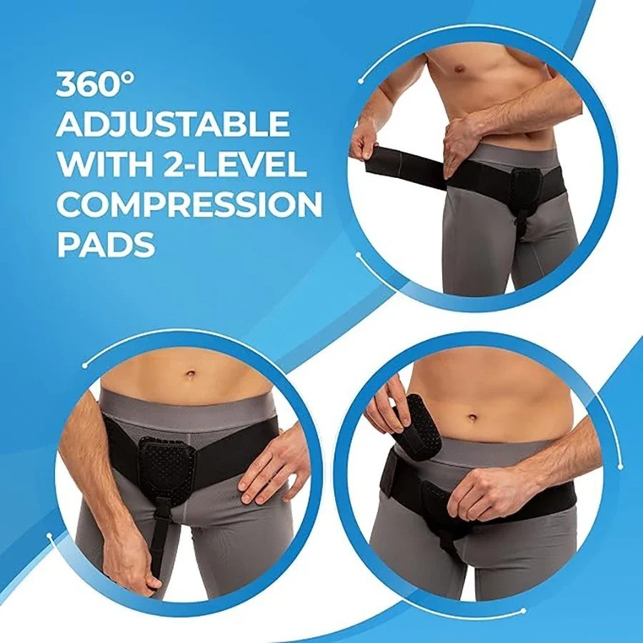 Inguinal Hernia Belt Medical Support Truss Brace Left Right Groin Guard Men