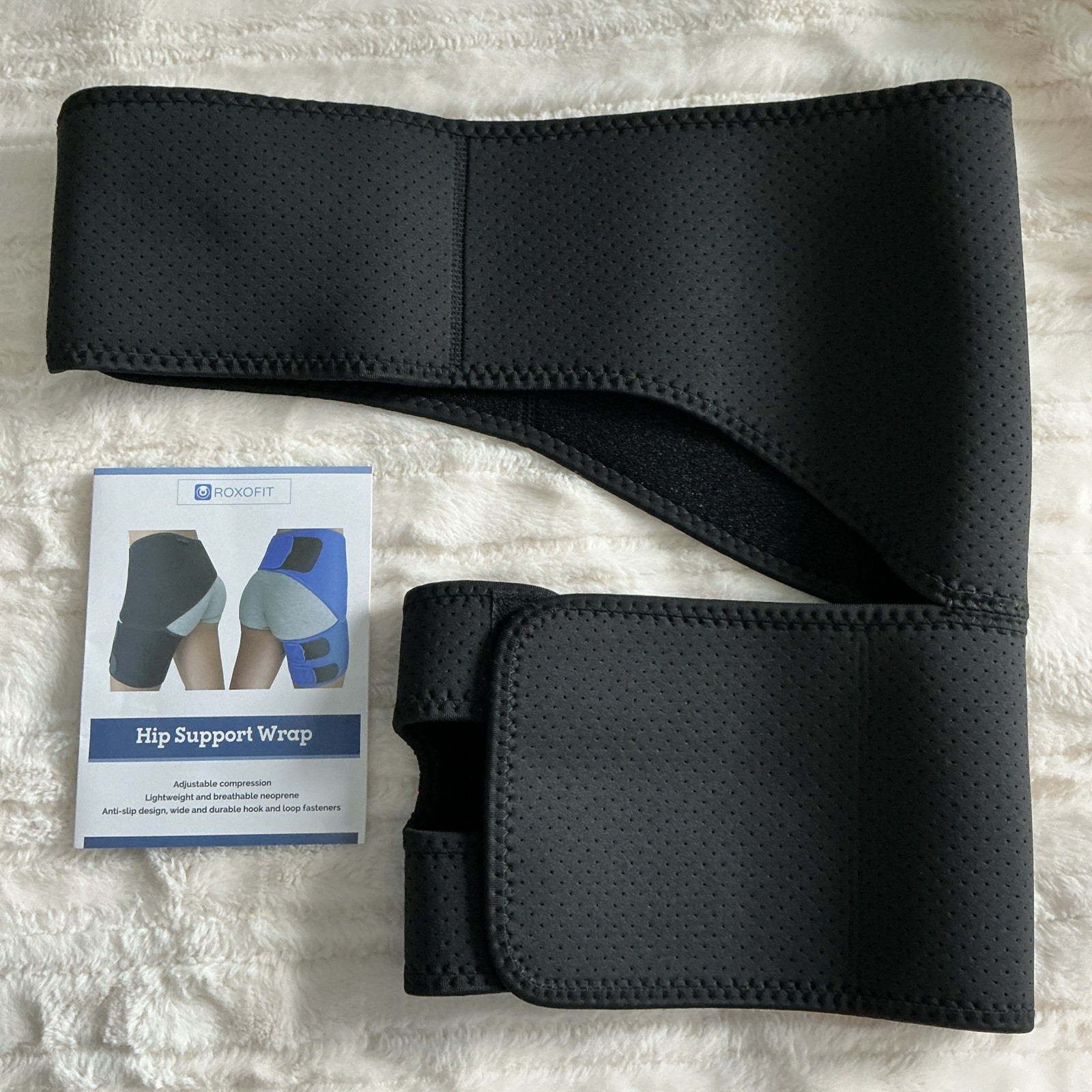 Roxofit Hip Support Wrap Brace for Sciatica Pain – Size Small Right Side