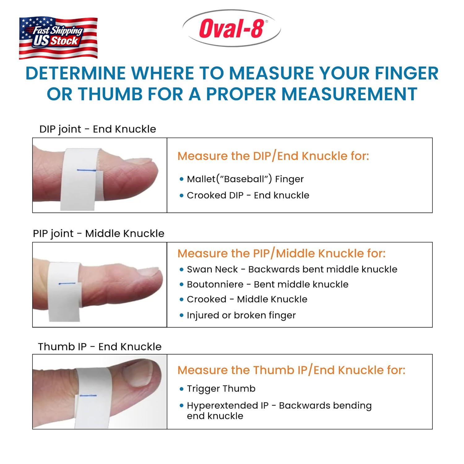 3-Point Products Oval-8 Finger Splint, Size 13, Pack of 1, Beige | Support and P