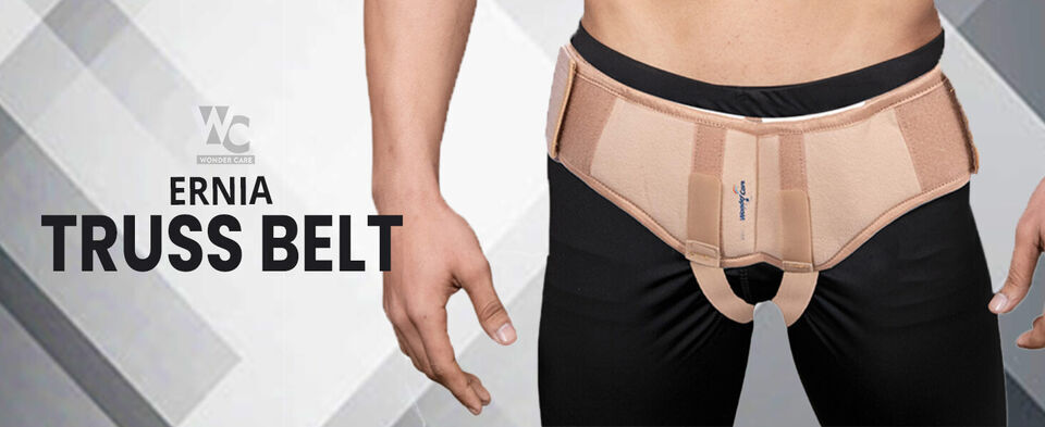 Hernia Belt Brace Double Compression Truss Pads Inguinal Support Belt for Men