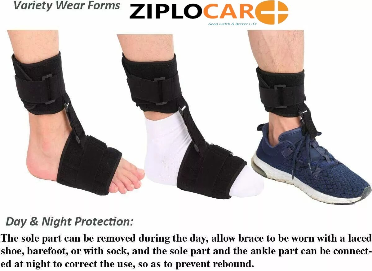 Drop Foot Brace Foot Up AFO Brace Unisex Fits for Right/Left Foot Ankle Brace