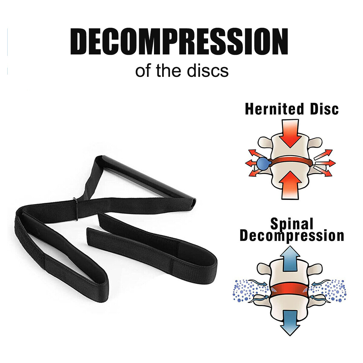 Cervical Neck Traction Device Spine Chiropractic Decompression Strap & Chin Belt