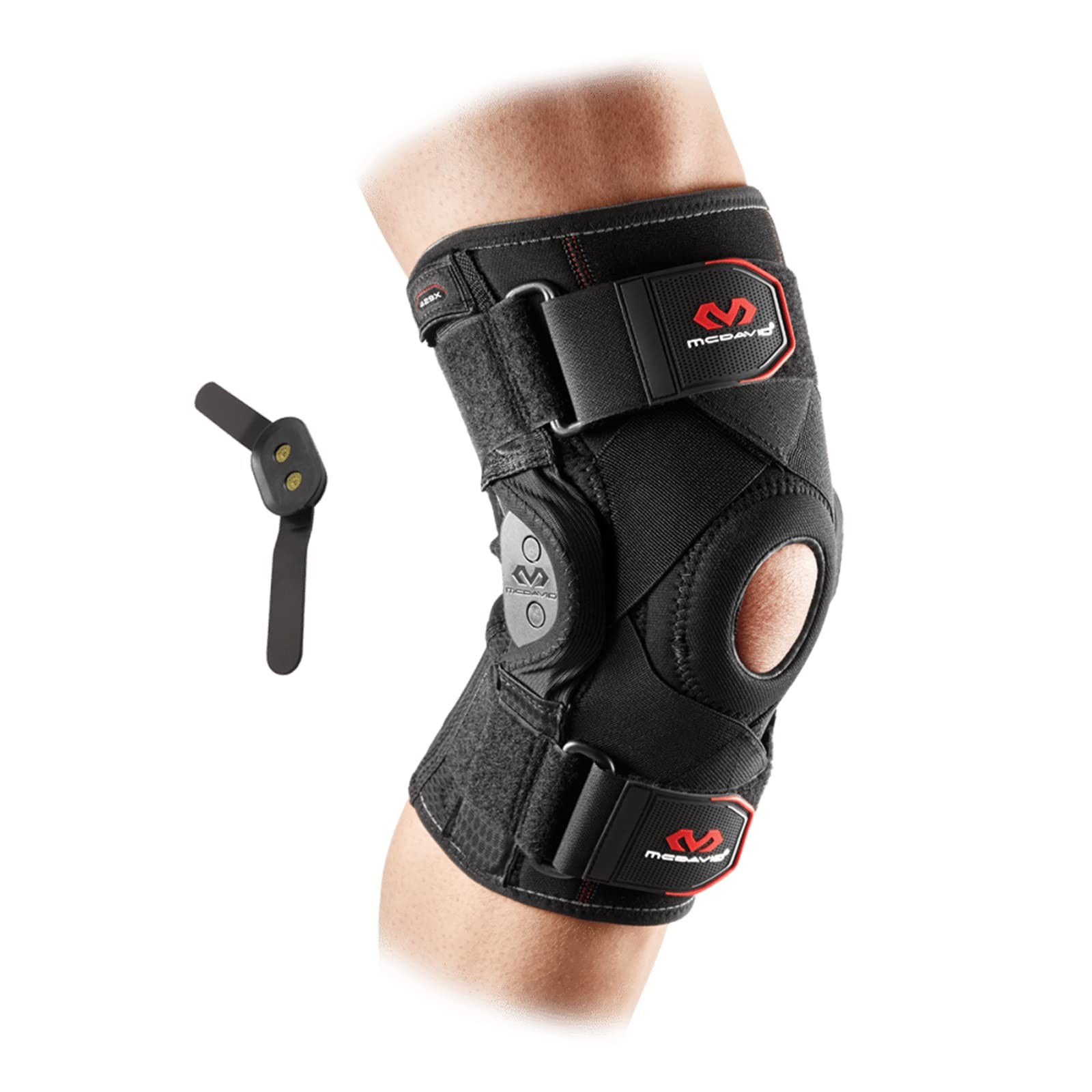 McDavid Hinged Knee Brace for Men and Women, Knee Brace with Side Stabilizers,
