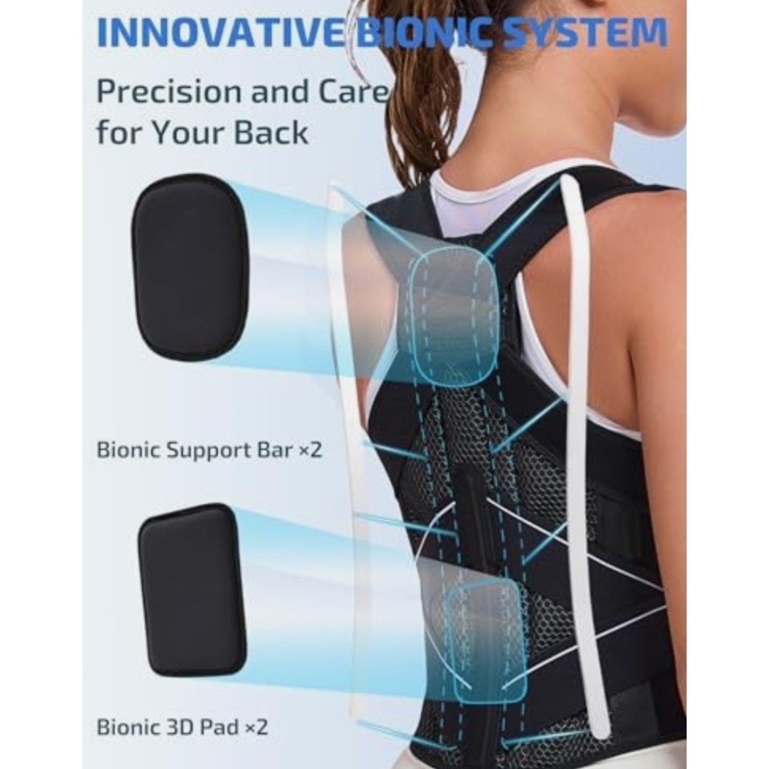 Enthra Posture Corrector Back Brace For Men Women Discreet Adjustable