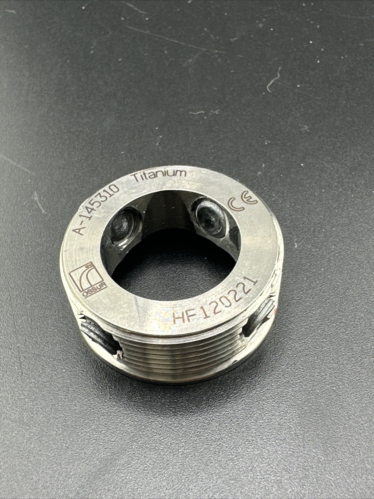 Ossur Titanium A-145310 Female Insert For Prong LP TI. Prosthetic Component
