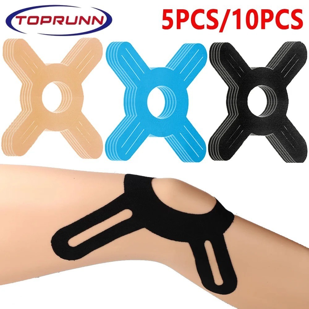 5 pcs Pre Cut Kinesiology Tape for Knee Waterproof Sports Support