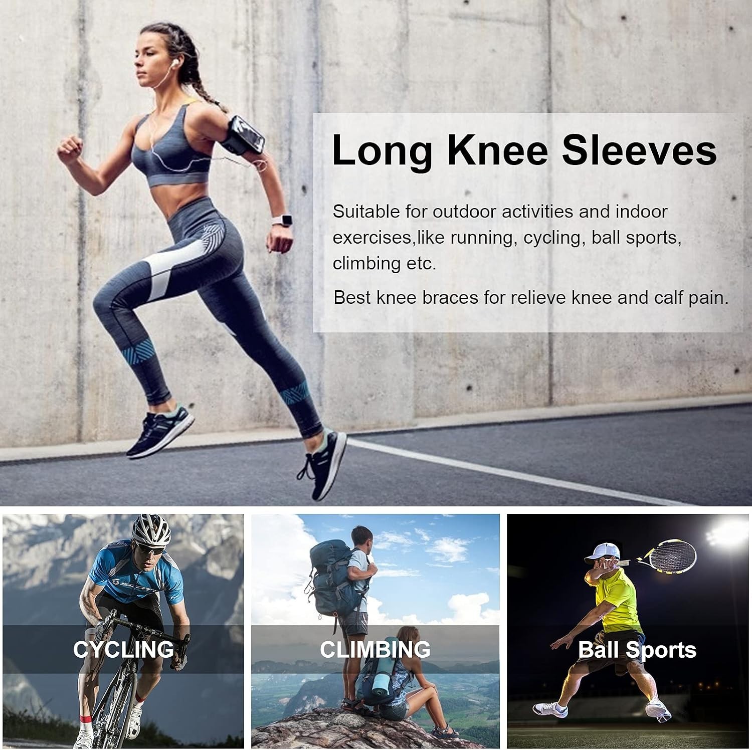 Adjustable Spandex Compression Sleeves for Leg Protection & Comfort – Green Pro