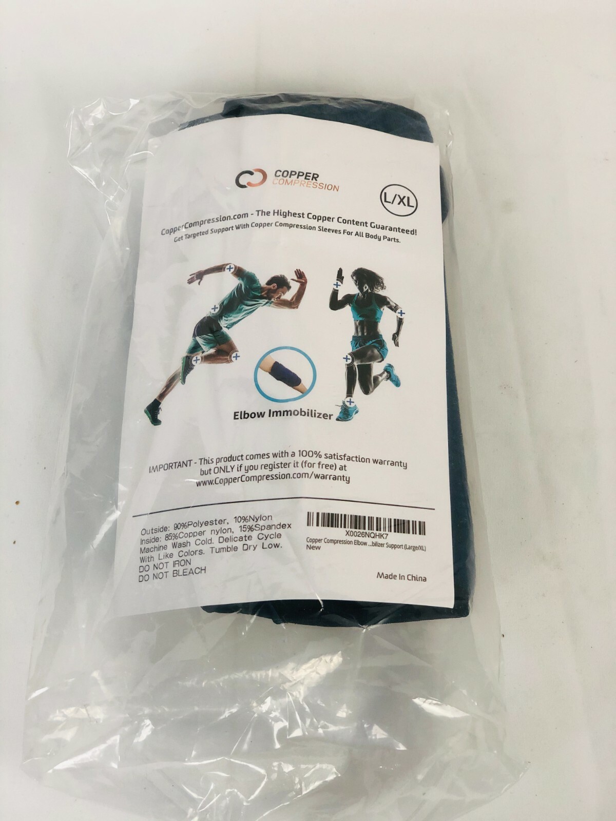 Copper Compression L/XL Elbow Immobilizer Brace