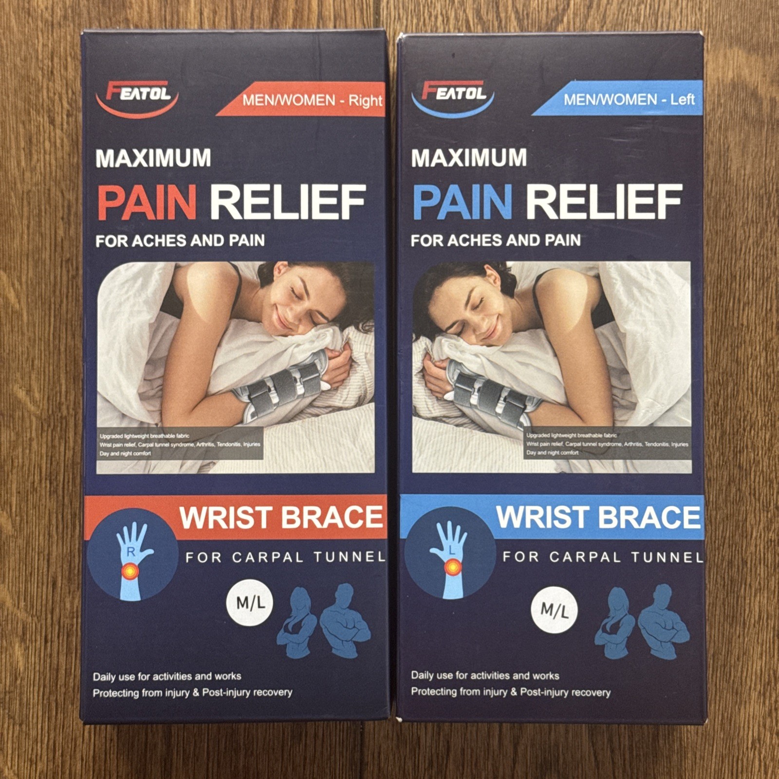 Featol Maximum Pain Relief For Aches And Pain Wrist Brace for Carpal Tunnel