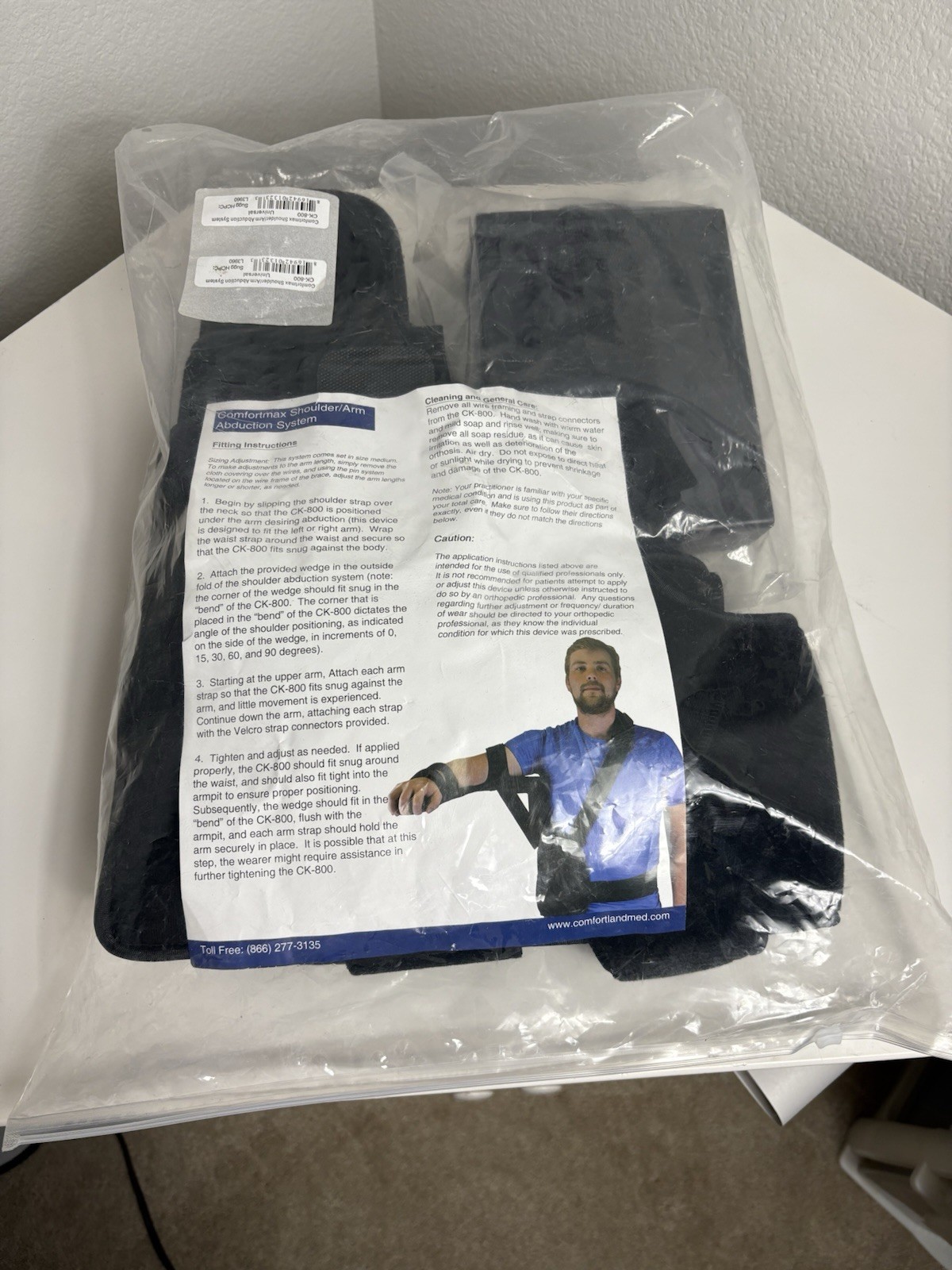 Comfort Max CK-800 Universal Shoulder Arm Abduction Immobilizer System L3960