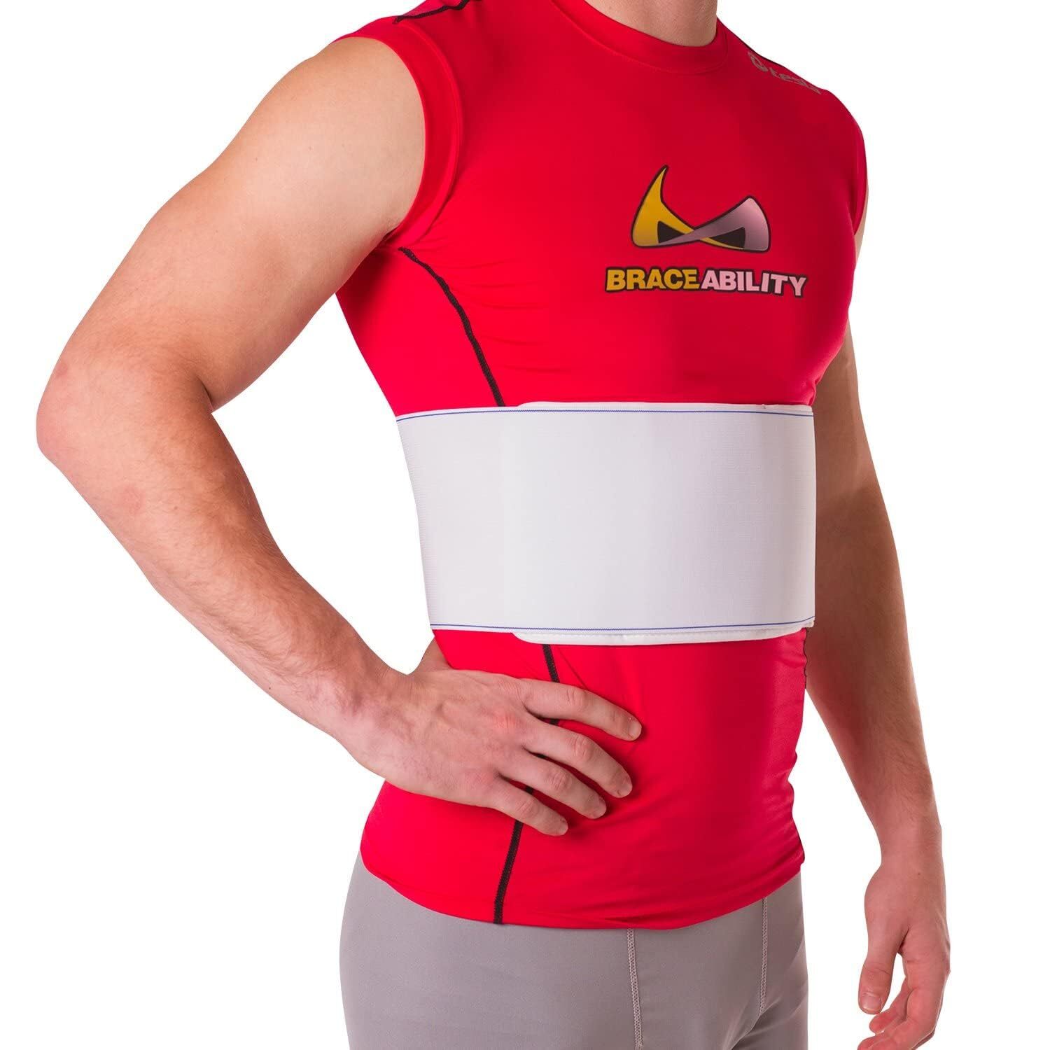 BraceAbility Rib Injury Binder Belt – Universal Brace for Men Broken Fracture…