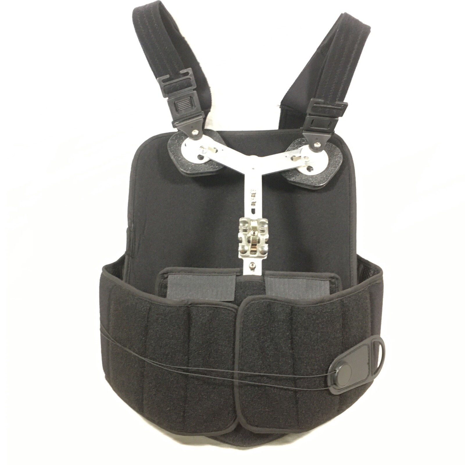B & G Rehab Inc Back Brace Black Size Medium Spinal Recovery TLSO Fits 30″- 40″