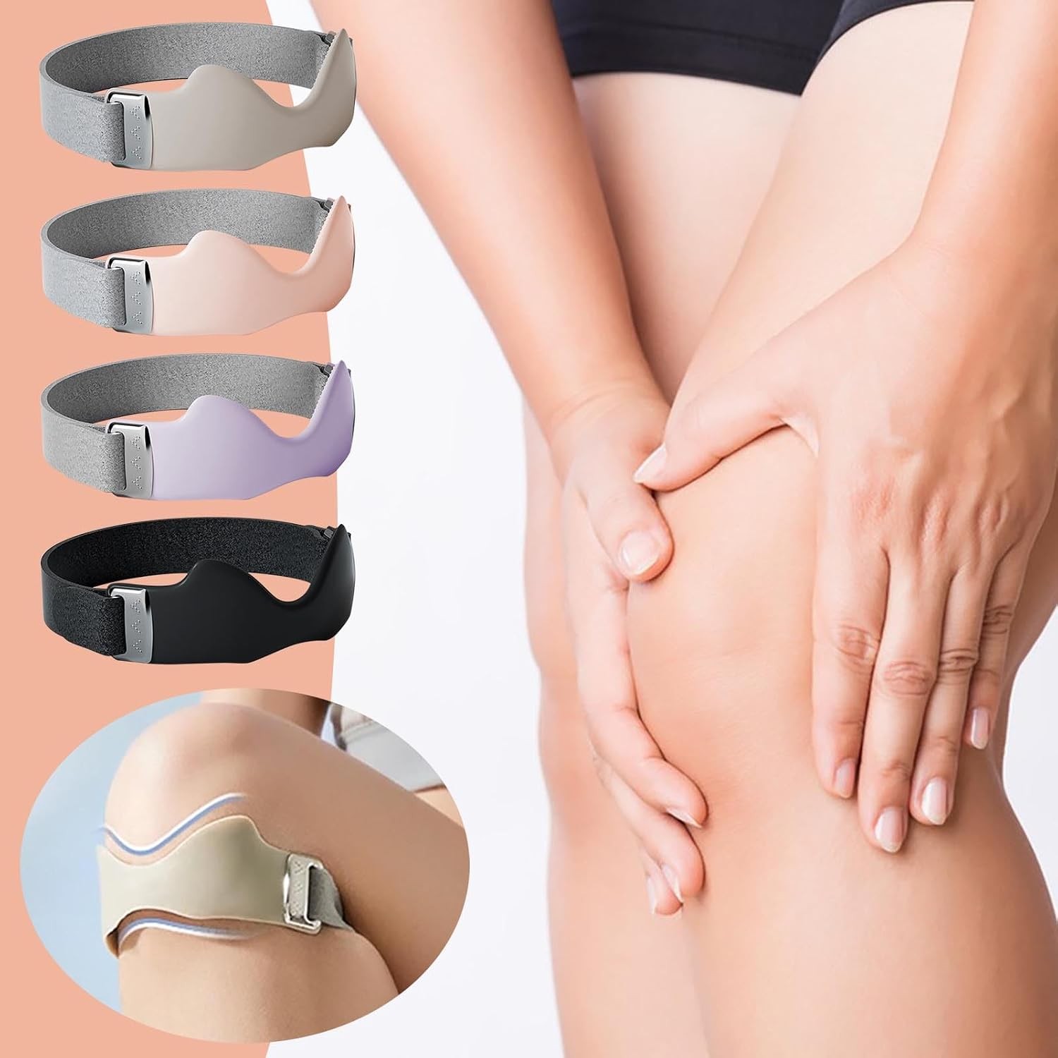 Breathable Patellar Tendon Knee Strap Silicone Grip Support Joint Pain Relief