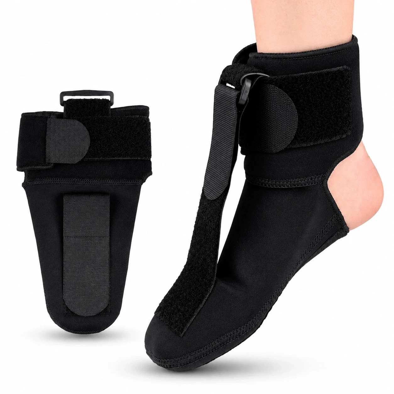 Compression Plantar Fasciitis Night Splint Sock. PF Support Dorsal Drop Foot