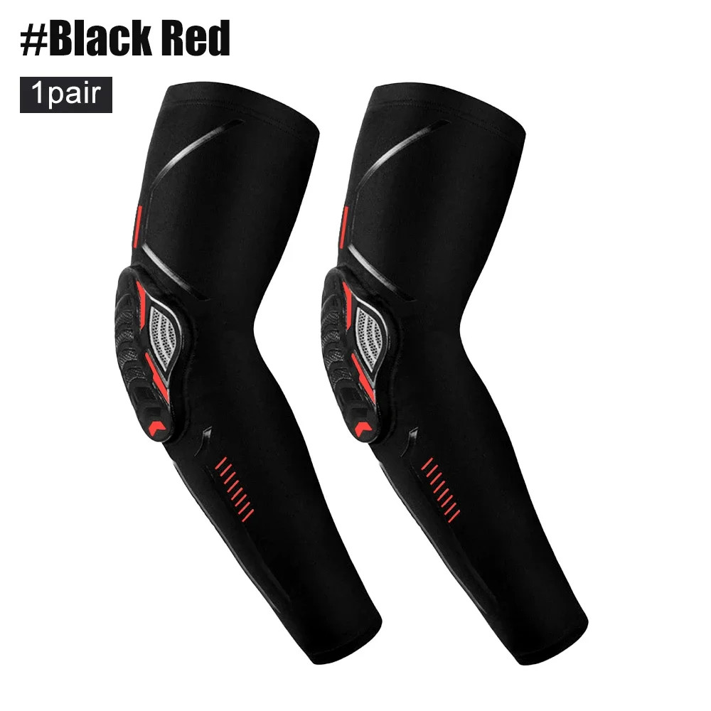 1 Pair Sports Crash Proof Elbow Support Pad Elbow Brace Arm Compression Sleeve f